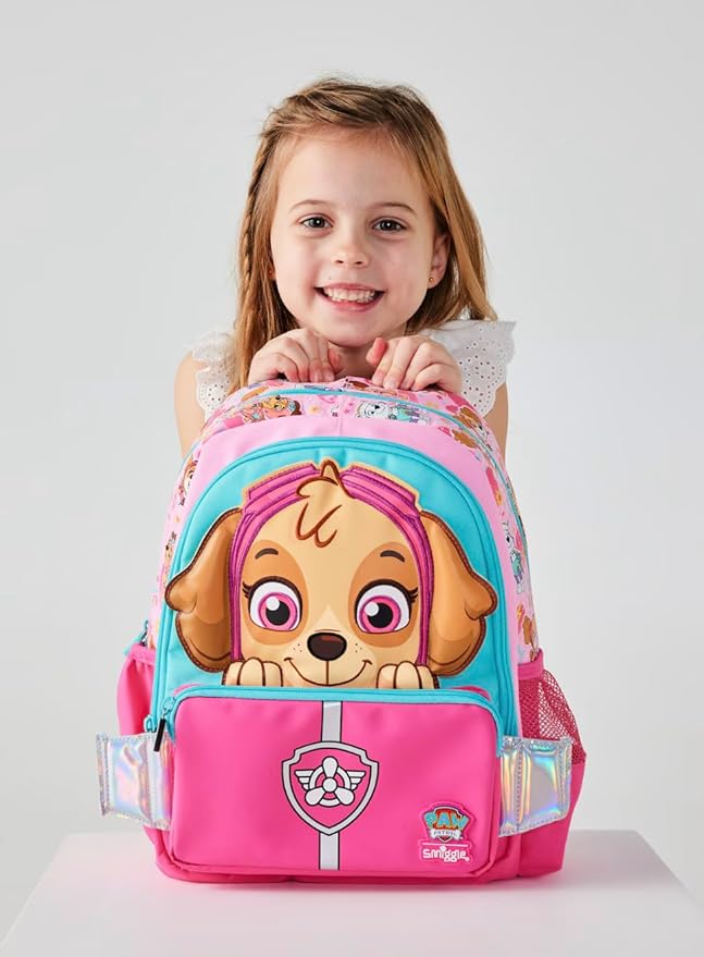 SMIGGLE Paw Patrol Pink Movin' Junior Id Backpack