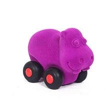 RUBBABU Animal On Wheels Made by Natural Rubber Safe & Soft Toy for Kids, Baby,Girl, Boy & Toddlers-Multicolor (Pack of 8)