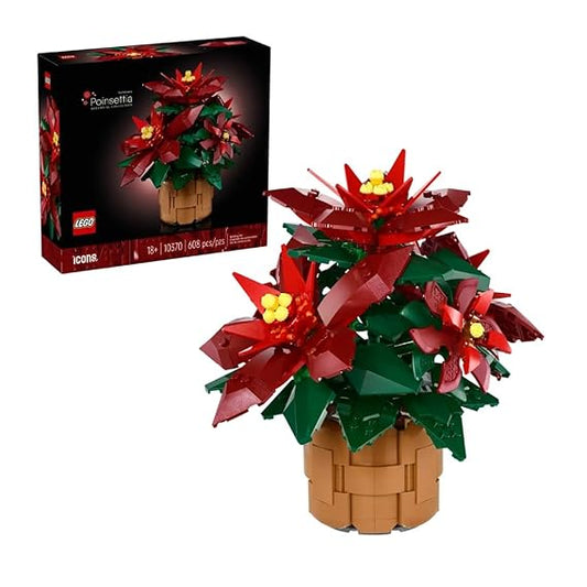 LEGO Icons Poinsettia Plant Decor 10370