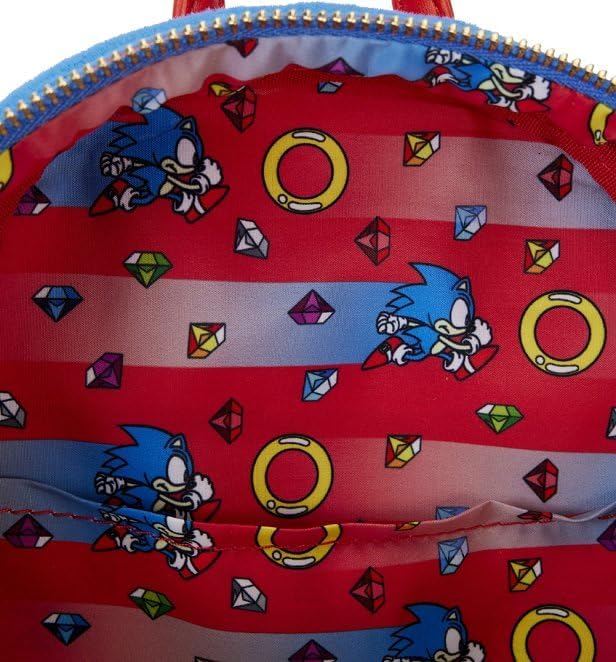 Loungefly Sonic the Hedgehog Classic Cosplay Plush Mini Backpack