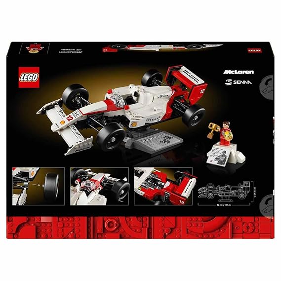 LEGO Icons McLaren MP4/4 & Ayrton Senna Model Car for Adults 10330