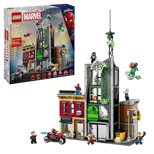 LEGO Marvel Spider-Man vs. Oscorp, Kids’ Super Hero Building Kit 76324