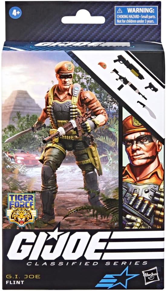 G.I. Joe Classified Series Tiger Force Flint, Collectible Action Figure, 89, 6 inch Action Figures for Boys & Girls, with 6 Accessory Pieces