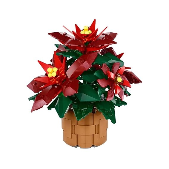 LEGO Icons Poinsettia Plant Decor 10370