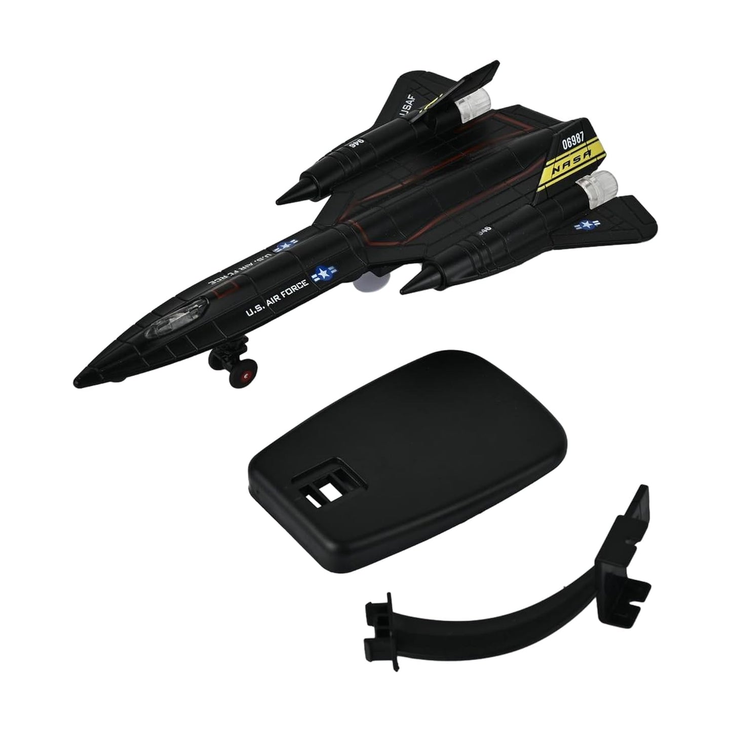 Toys Uncle Diecast Aeroplane Scale Model, (1:400 Fighter Aeroplane with Light and Sound (Type 18))