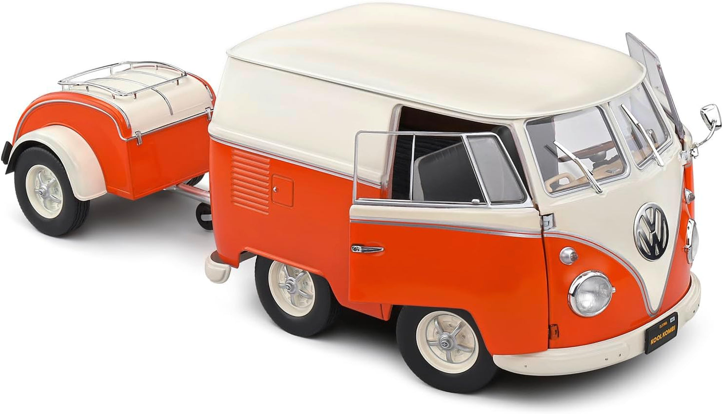 Solido 1:18 Kool Kombi Orange & White 1950