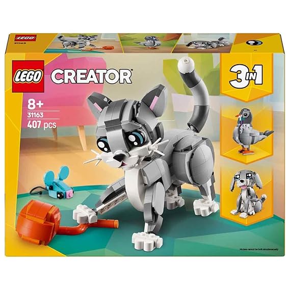 LEGO Creator 3in1 Playful Cat Pet Toy Animal 31163