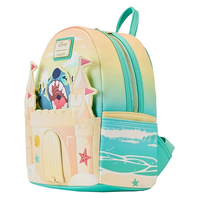 Loungefly Disney Stitch Sandcastle Beach Surprise Mini Backpack, Multi, One Size, Backpack