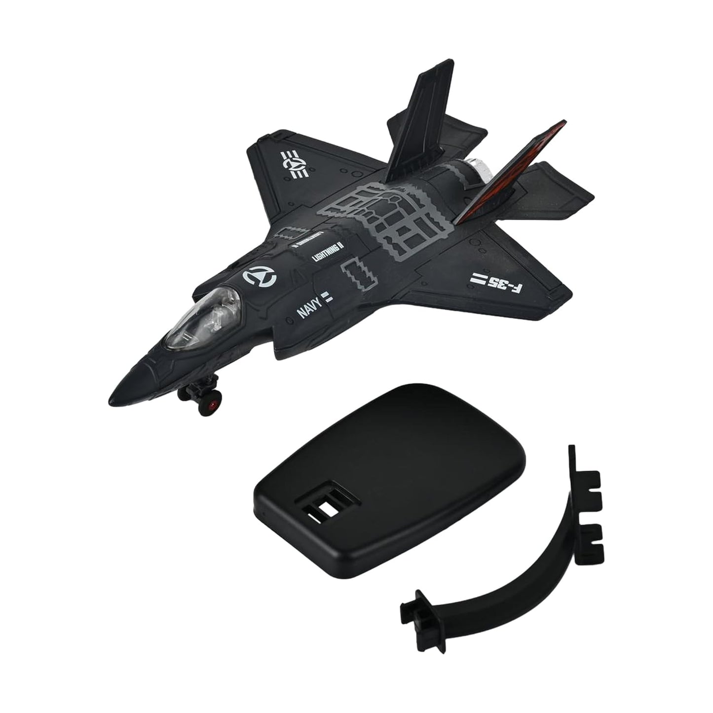 Toys Uncle Diecast Aeroplane Scale Model, (1:400 Fighter Aeroplane with Light and Sound (Type 6))