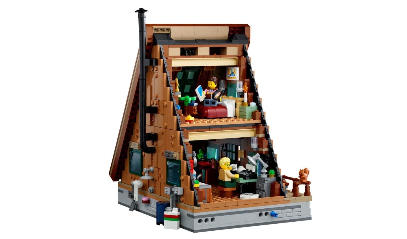 LEGO Ideas A-Frame Cabin 21338 Building Kit for Adults (2,082 Pieces), Multi Color