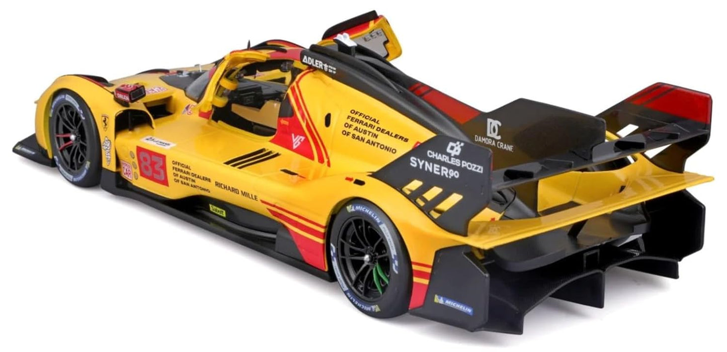 Bburago - 1/24 Scale Model Compatible with Ferrari Racing 499P LMH 2024