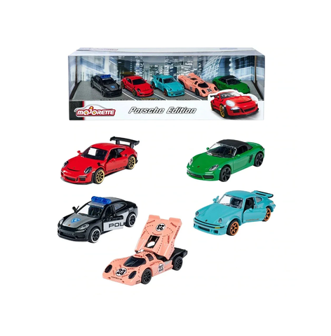 Majorette Porsche Edition 5 Pieces Giftpack