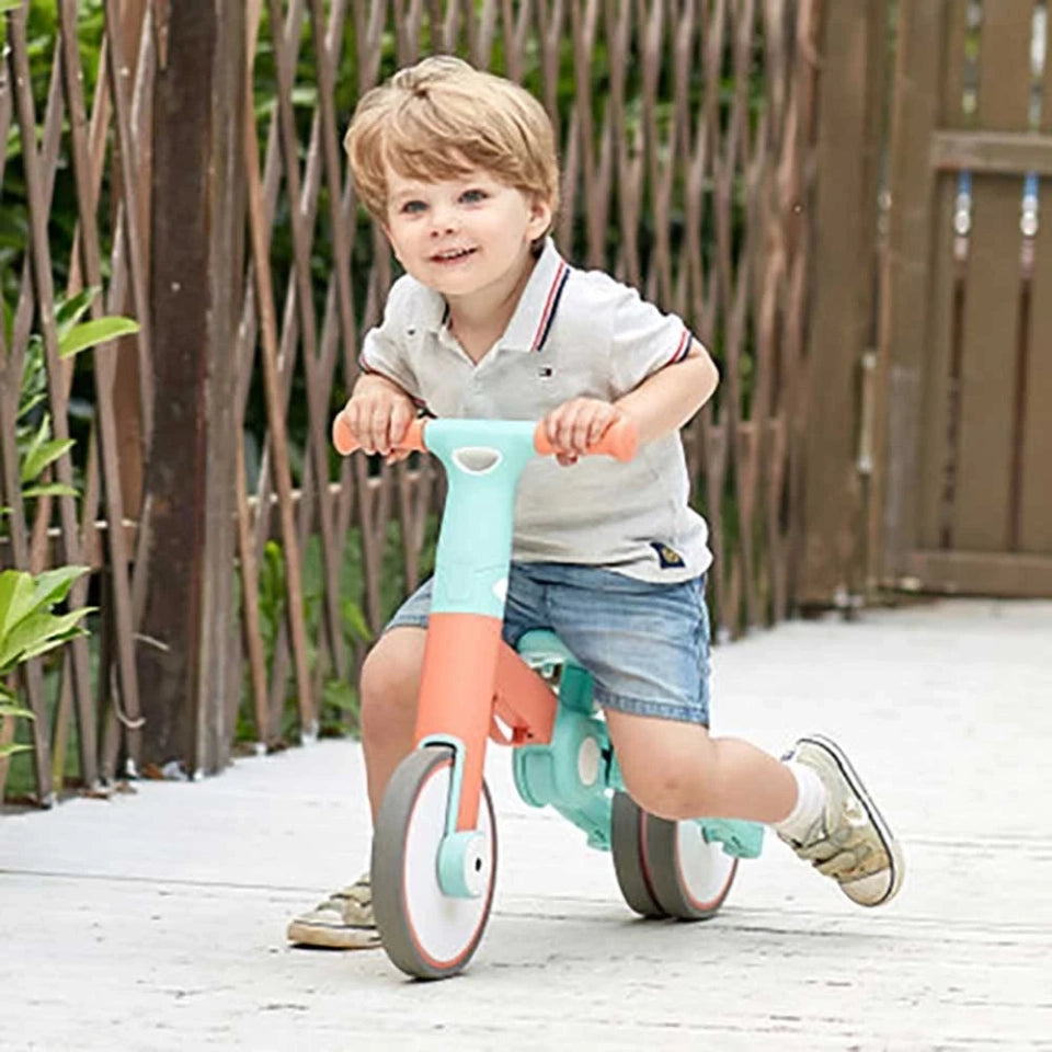 Hape Toddler Balance Bike 3-in-1 Convertible Ride-On Trike with Pedals for Kids ( YELLOW )