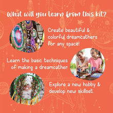 Kalakaram One Ring Dream Catcher Making Kit, DIY Craft Kit, Dream Catcher DIY Handmade Kit, Home Decoration Activity Kit for Girls, Make Your Own Colorful Dream Catcher at Home Kit, Gift for Girls