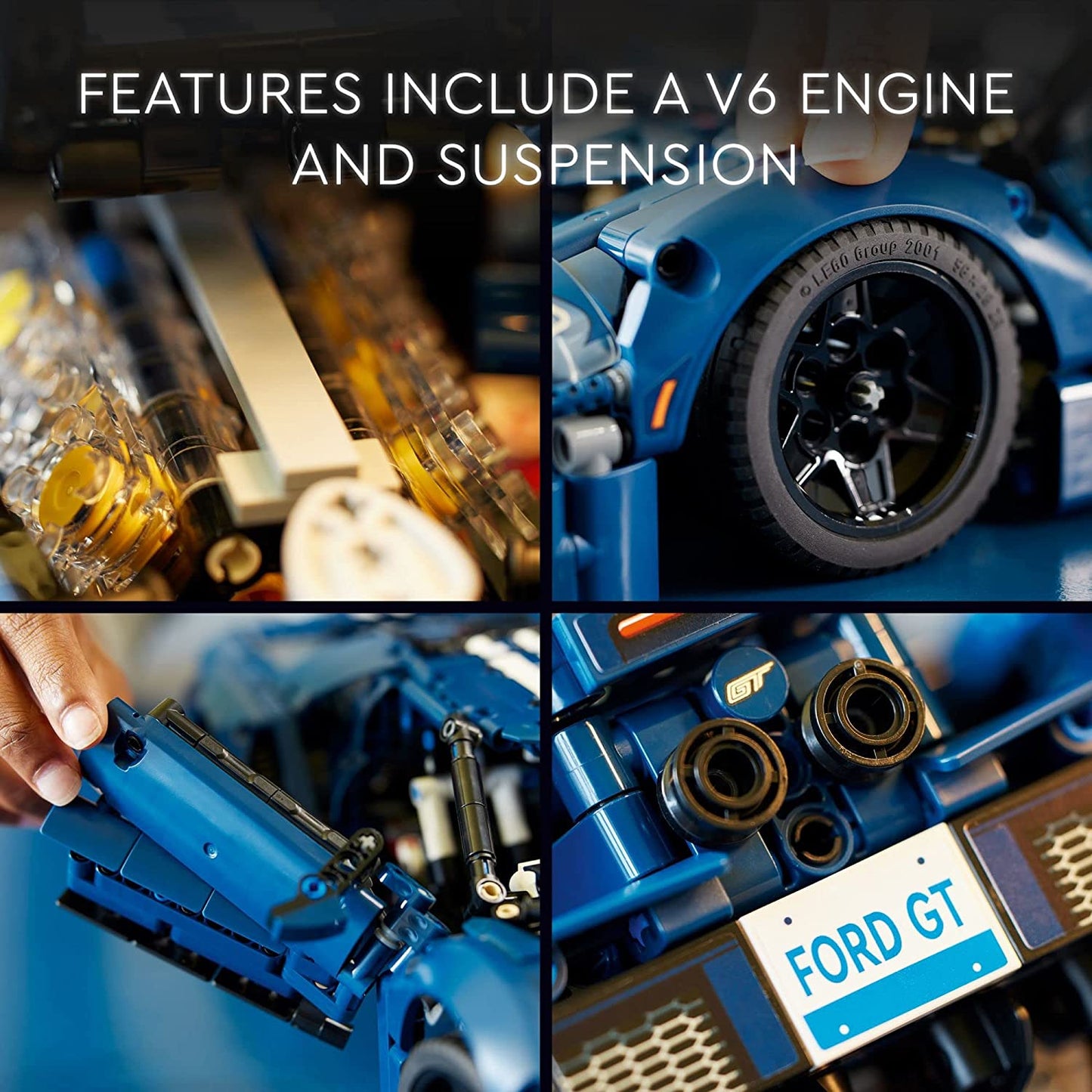 LEGO Technic 2022 Ford GT 42154 Car Model Kit for Adults to Build, 1:12 Scale Supercar with Authentic Features, Collectible Set, Idea That Fuels Creativity and Imagination