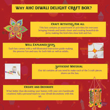 Kalakaram Diwali Delight Craft Activity Box, A Delightful Mix of 5 Craft Activities to Celebrate Diwali Festival, DIY Hobby Craft Kit for Kids and Adults, Festive Gift for Boys and Girls