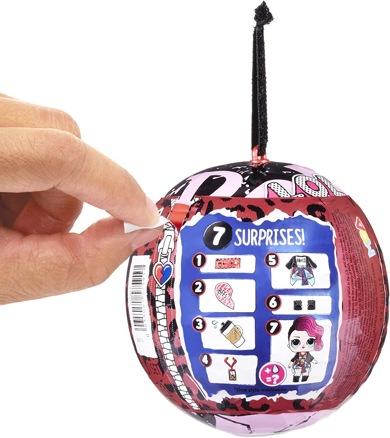 LOL Surprise BFF Sweethearts Rocker Doll with 7 Surprises, Surprise Doll, Accessories