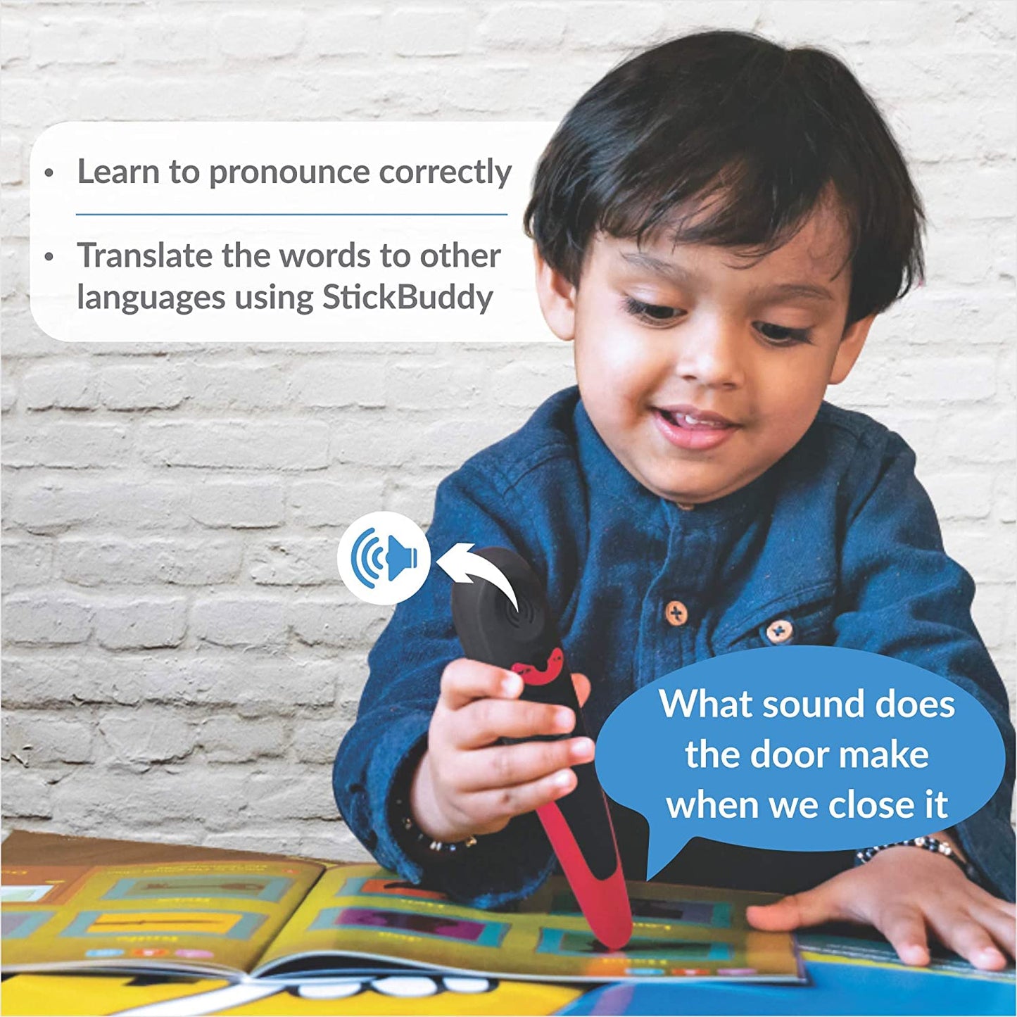 goDiscover Interactive Early Learning Smart Book | Talking Pen for Kids | 9 Books (Alphabets, Colors, Animals/Birds, First 100 Words, Counting, Hindi, Rhymes, Vegetables/Fruits),color Multi
