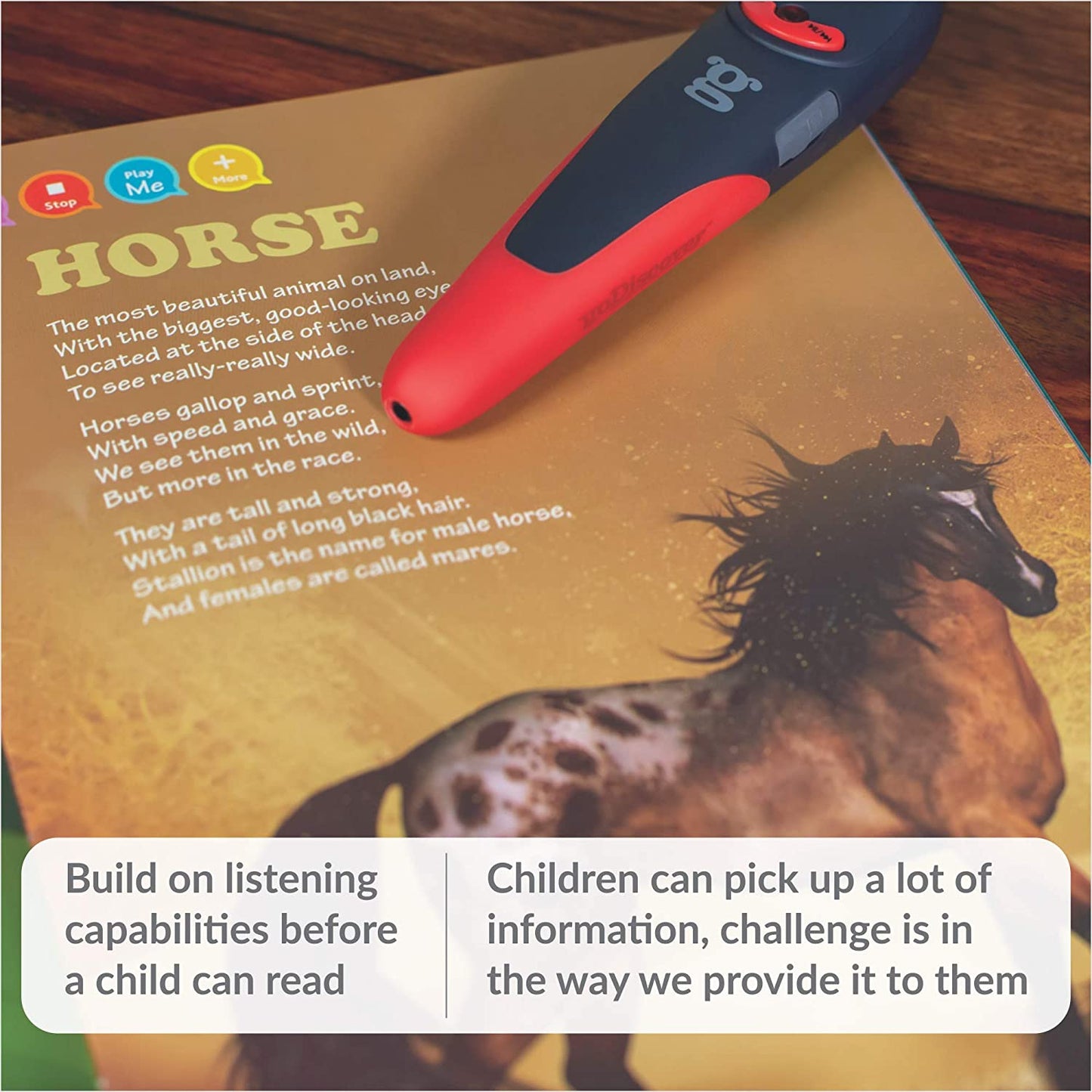 goDiscover Interactive Early Learning Smart Book | Talking Pen for Kids | 9 Books (Alphabets, Colors, Animals/Birds, First 100 Words, Counting, Hindi, Rhymes, Vegetables/Fruits),color Multi