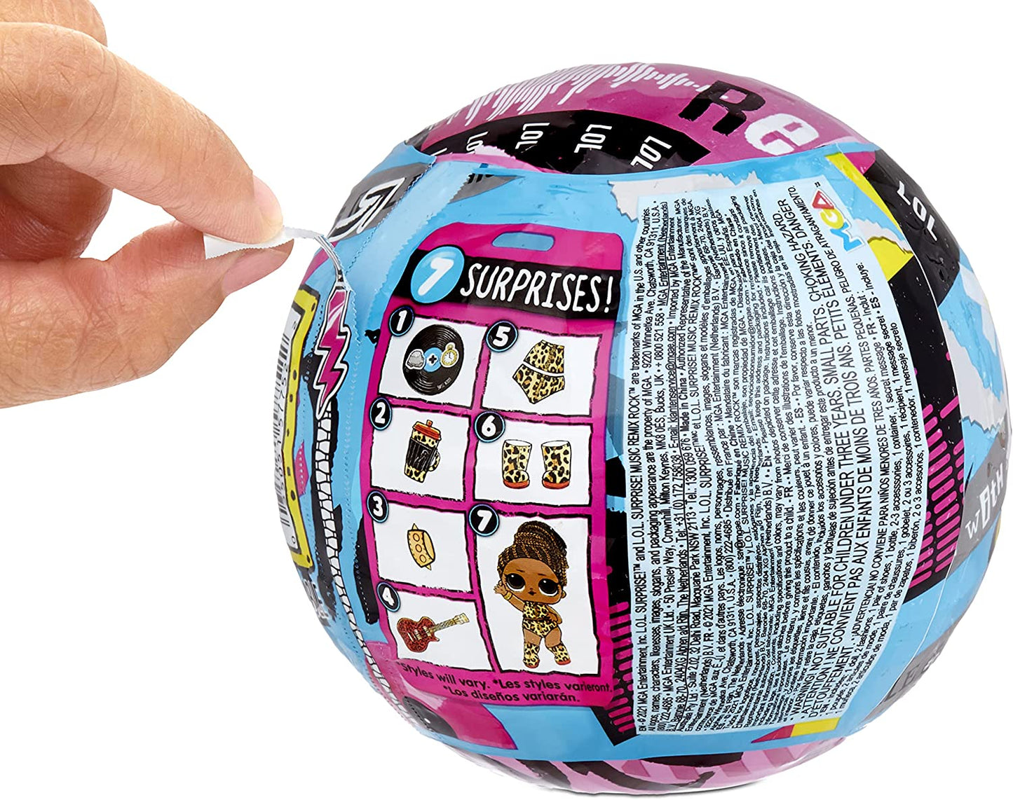 L.O.L. Surprise! Remix Rock Dolls Lil Sisters with 7 Surprises Including Instrument - Collectible Doll Toy, Gift for Kids, Toys for Girls and Boys