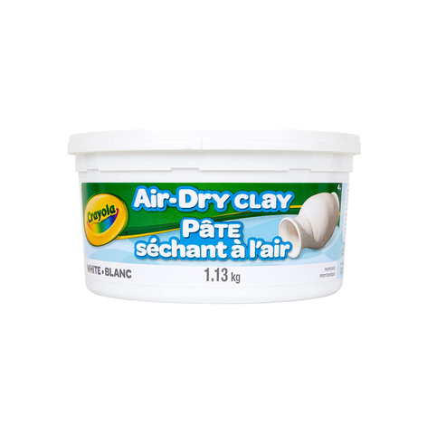 Crayola Air Dry Clay, 1.13 kg bucket, School and Craft Supplies, Teacher and Classroom Supplies, Gift for Boys and Girls, Kids, Ages 3,4, 5, 6 and Up