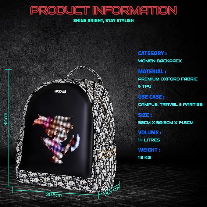 DAZZROLL WOMEN LED BACKPACK