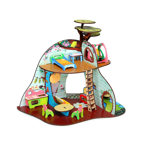 Webby Tree Troopers A Forest Hideout All Side Play Doll House