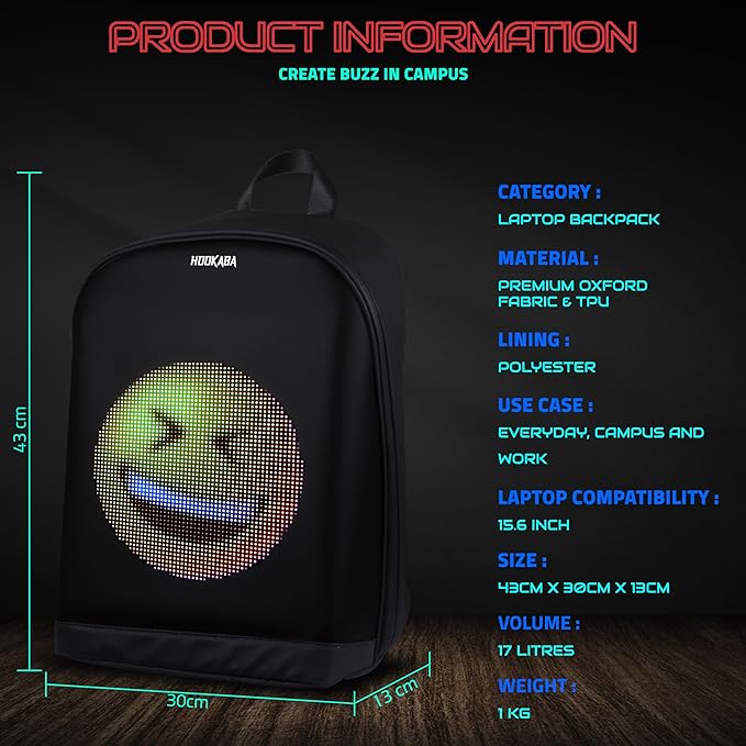 URBAN BUZZ LED BACKPACK