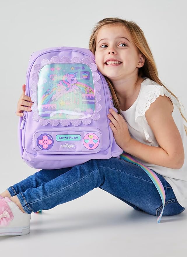 SMIGGLE Pink Unicorn Movin' Junior Id Backpack