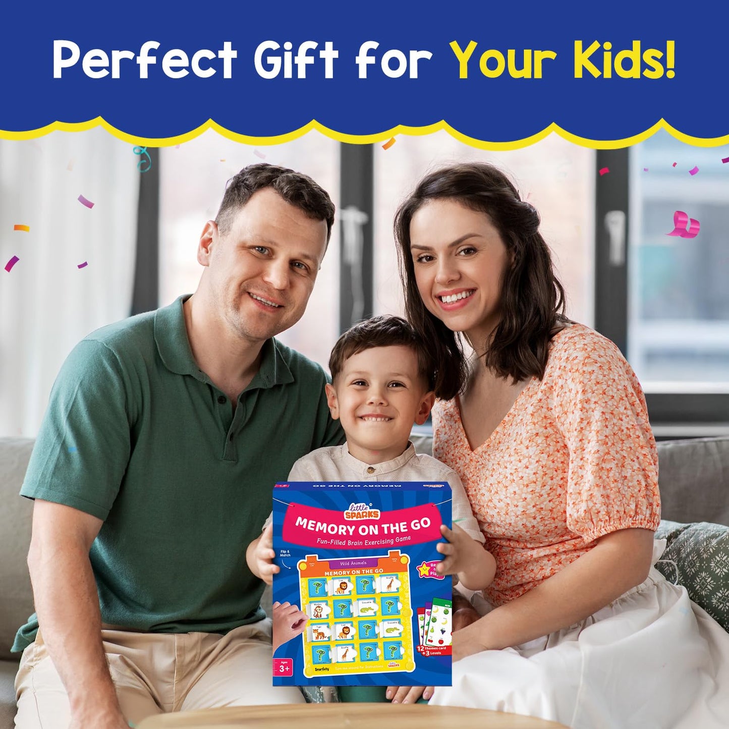 Smartivity Memory Game for Kids Ages 3+ Years | Fun Matching Game - 12 Theme Cards & 3 Level Challenges I Birthday Gift for Boys & Girls I Preschool Learning Toy for 3,4,5,6 Years Age(PACK OF 6)