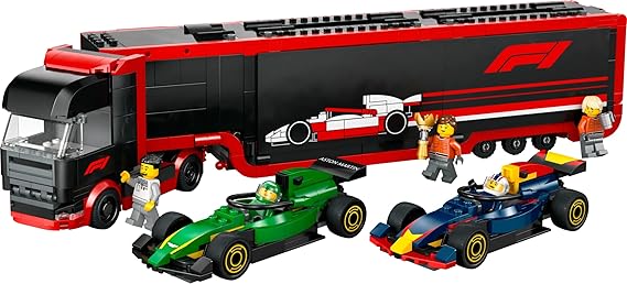 LLEG F1 Truck with RB20 & AMR24 F1 Cars 60445