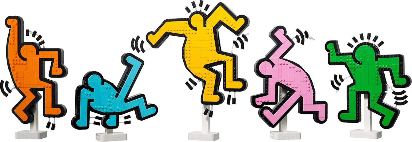 LEGO Art Keith Haring – Dancing Figures Living Room Decor 31216 Building Blocks