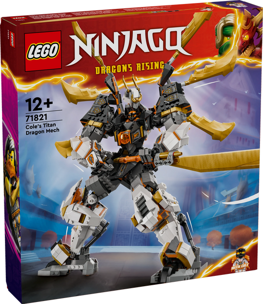 NINJAGO® Cole’s Titan Dragon Mech Adventure Toy 71821 Building Kit