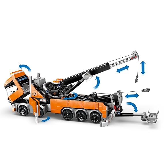 LEGO City Heavy-Duty Recovery Tow Truck with Crane Toy Construction Kit 60467