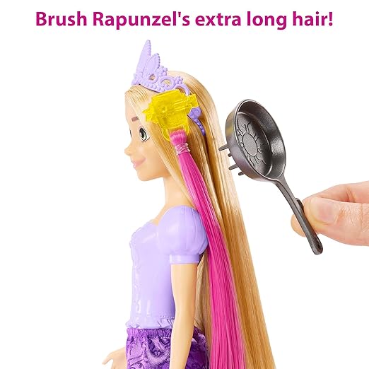 Disney Mattel Princess Toys, Rapunzel Doll with Color-Change Hair Extensions&Hair-Styling Pieces, Inspired by The Movie??
