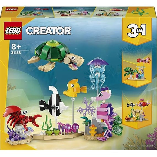 LEGO Creator Sea Animals 3in1 Set with a Fish, Turtle and Crab 31158