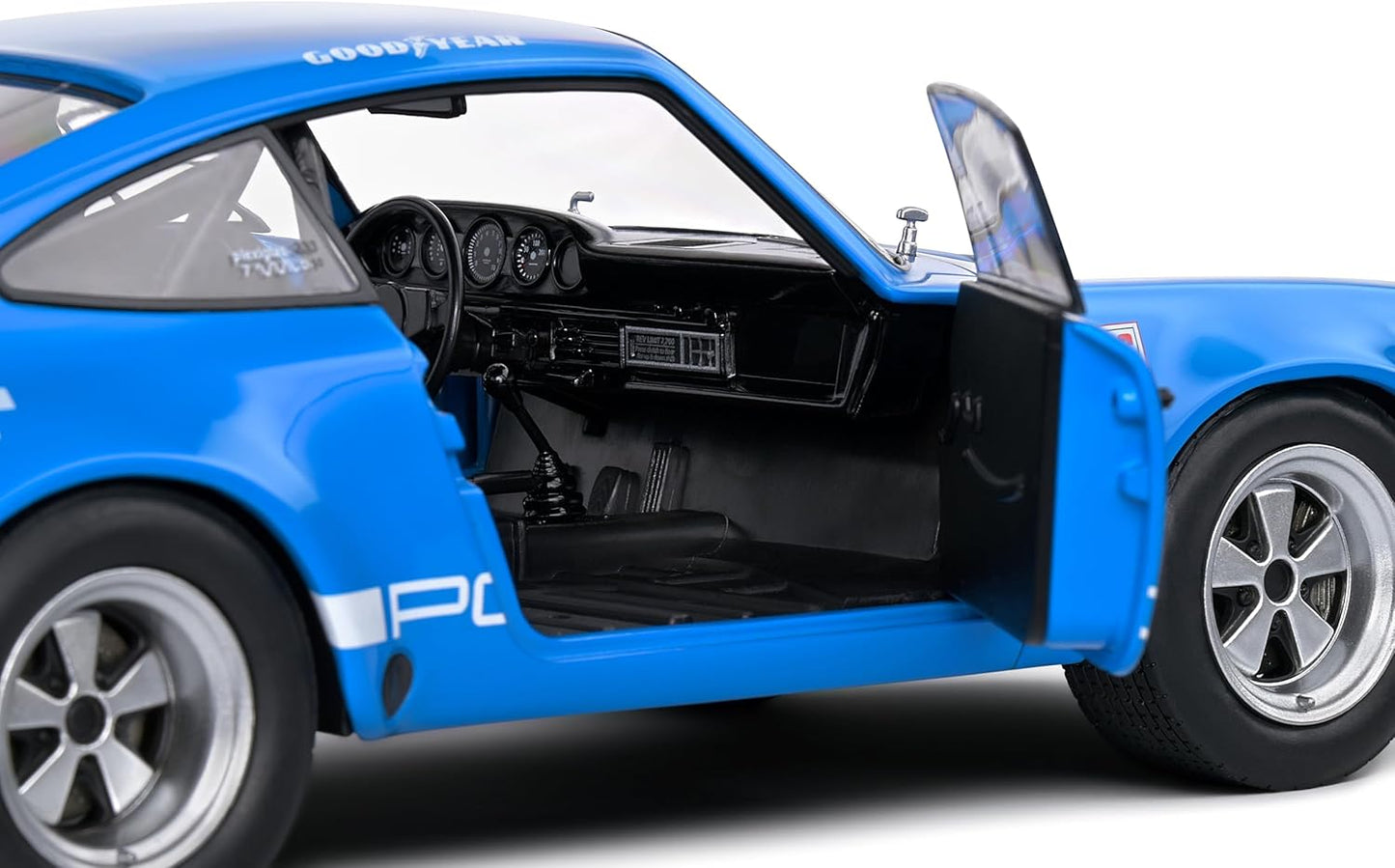 Solido 1:18 Porsche 911 IROC Blue 4 Follmer IROC Riverside 1974