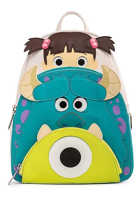 Loungefly Disney Pixar Monsters Inc Boo Mike Sully Cosplay Womens Double Strap Shoulder Bag