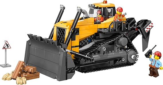 LEGO City Yellow Bulldozer Construction Site Building Toy Playset 60466
