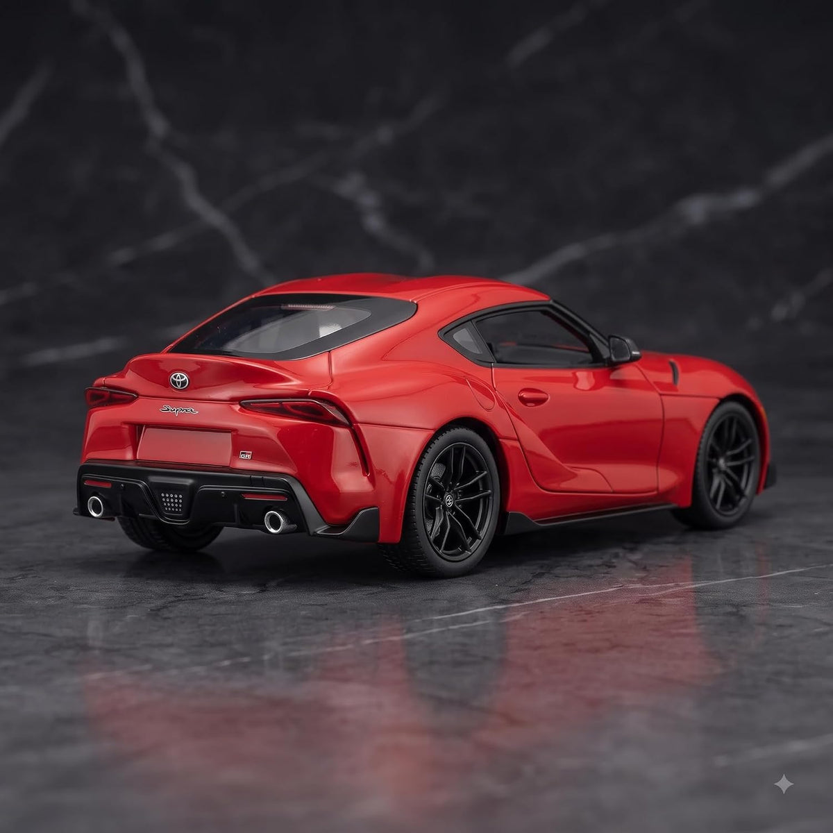 BSC 1:64 Toyota GR Supra A90 Red Diecast Model Car with Display Case