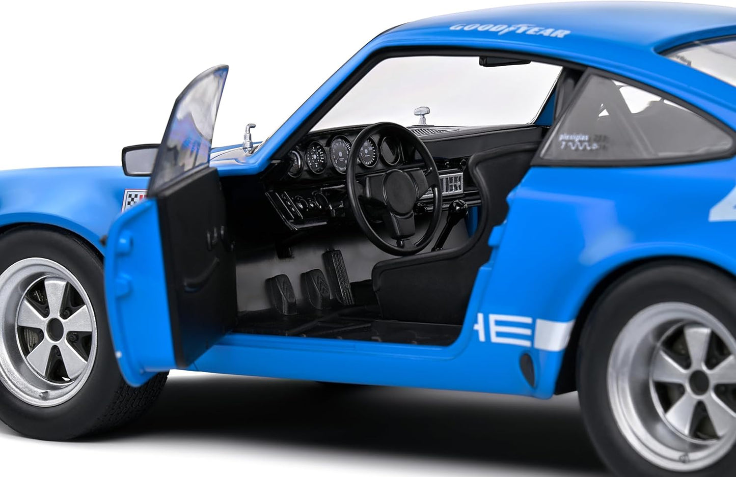 Solido 1:18 Porsche 911 IROC Blue 4 Follmer IROC Riverside 1974