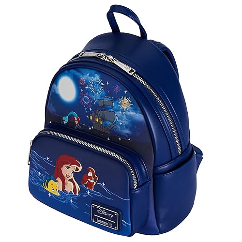 Loungefly The Little Mermaid Ariel Fireworks Mini Backpack Dark Blue