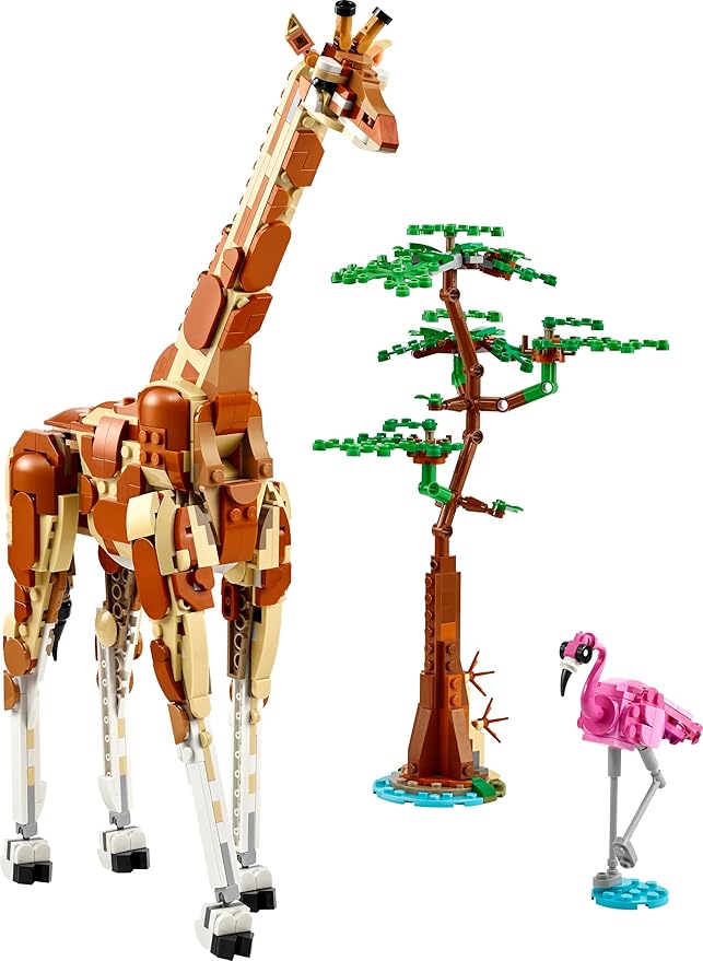 LEGO Creator Wild Safari Animals Set, Giraffe, Gazelles and Lion 31150