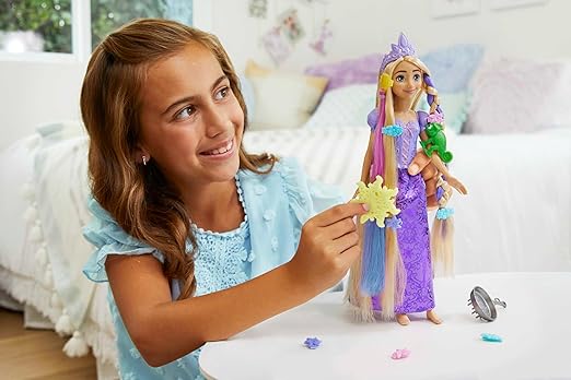 Disney Mattel Princess Toys, Rapunzel Doll with Color-Change Hair Extensions&Hair-Styling Pieces, Inspired by The Movie??
