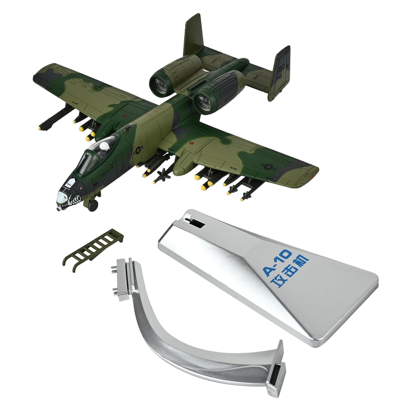 Toys Uncle Diecast Aeroplane Scale Model, (1:400 Fighter Aeroplane with Light and Sound (Type 21))