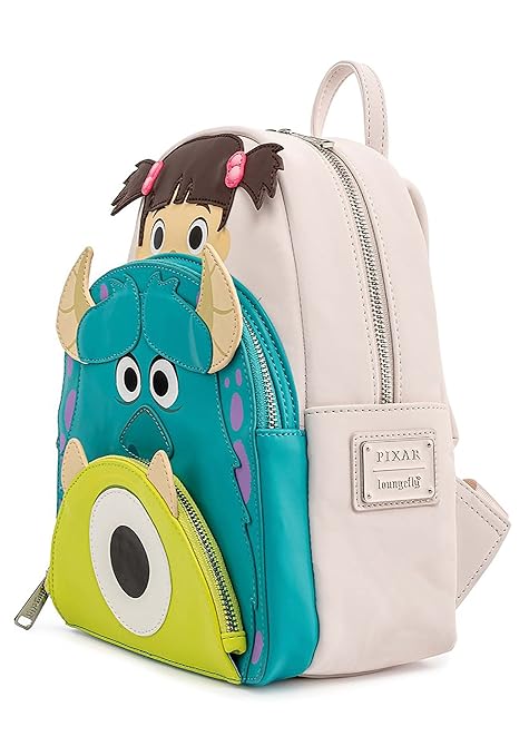 Loungefly Disney Pixar Monsters Inc Boo Mike Sully Cosplay Womens Double Strap Shoulder Bag