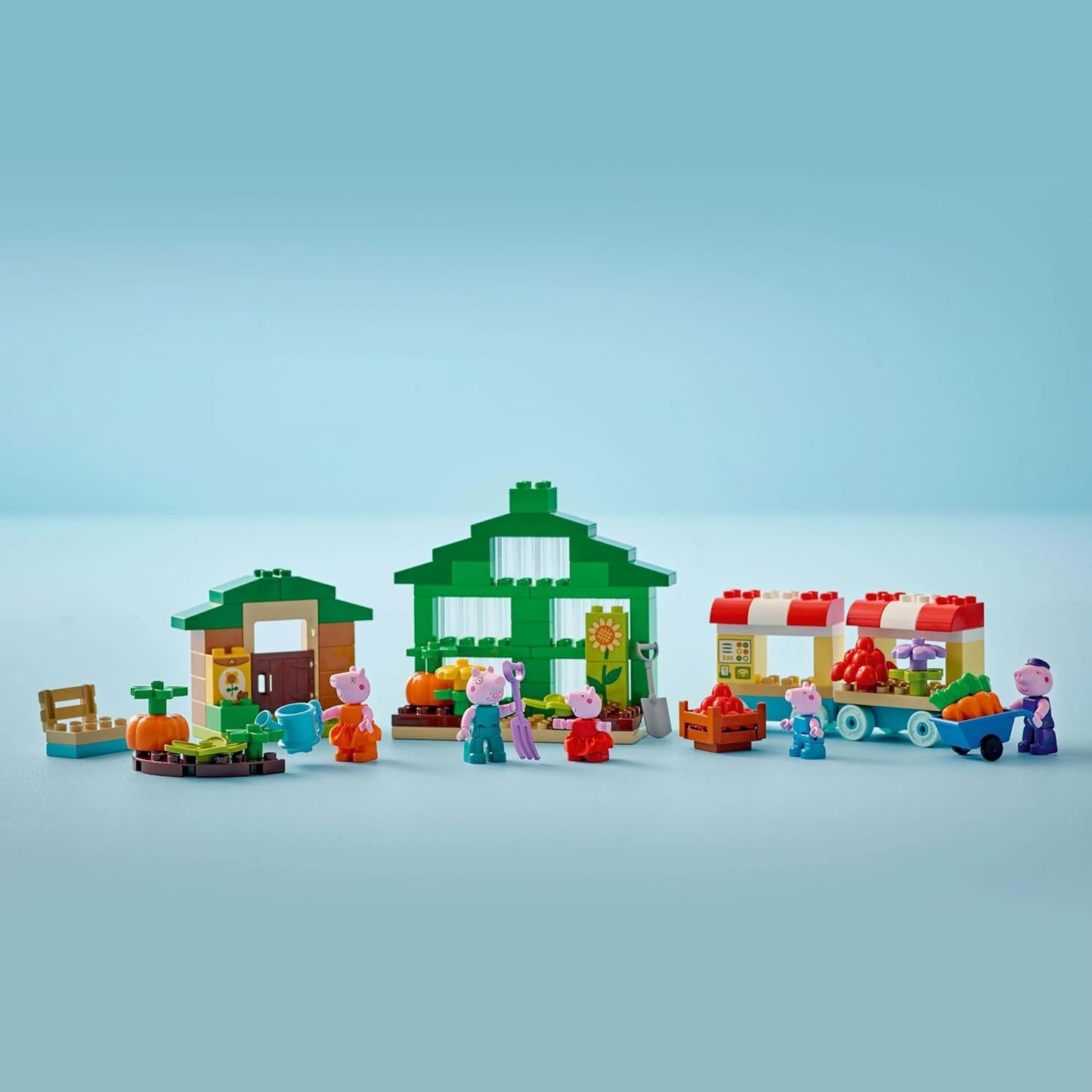 LEGO DUPLO Peppa Pig Grandpa Pig’s Garden and Greenhouse Building Set 10461 Building Blocks Toys