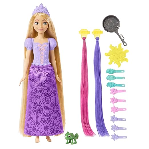 Disney Mattel Princess Toys, Rapunzel Doll with Color-Change Hair Extensions&Hair-Styling Pieces, Inspired by The Movie??