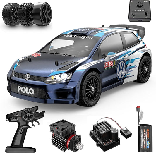 Mjx Hyper go VW Polo 14304 Brushless Rc Cars Hyper 4wd Rc Car All-Road RC Drift Car Brushless Scale 2.4G 4wd High Speed Electric,Terreneitor 4x4 Carros,1/14 High Speed Rc Cars Drift for Adults…