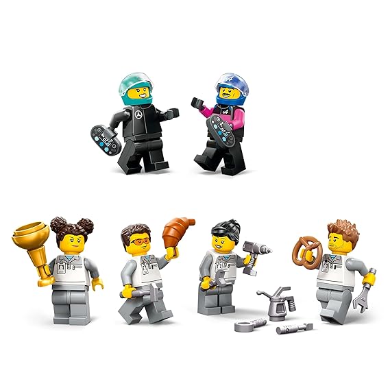 LEGO City F1 Garage & Mercedes-AMG & Alpine Cars 60444